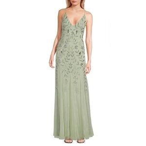 Jump Sage Green Beaded Maxi Dress